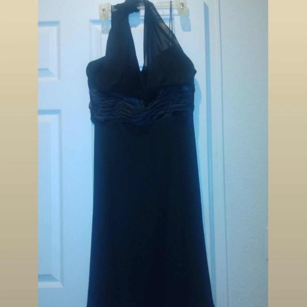 Black vintage halter dress,Size 12, Woman's M